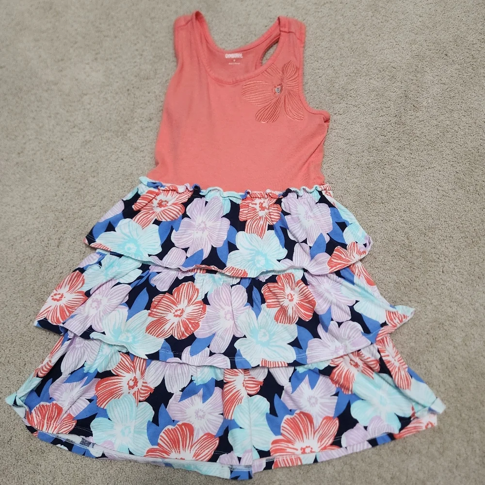 Gymboree Tropical Breeze Floral Ruffle Tiered Dress